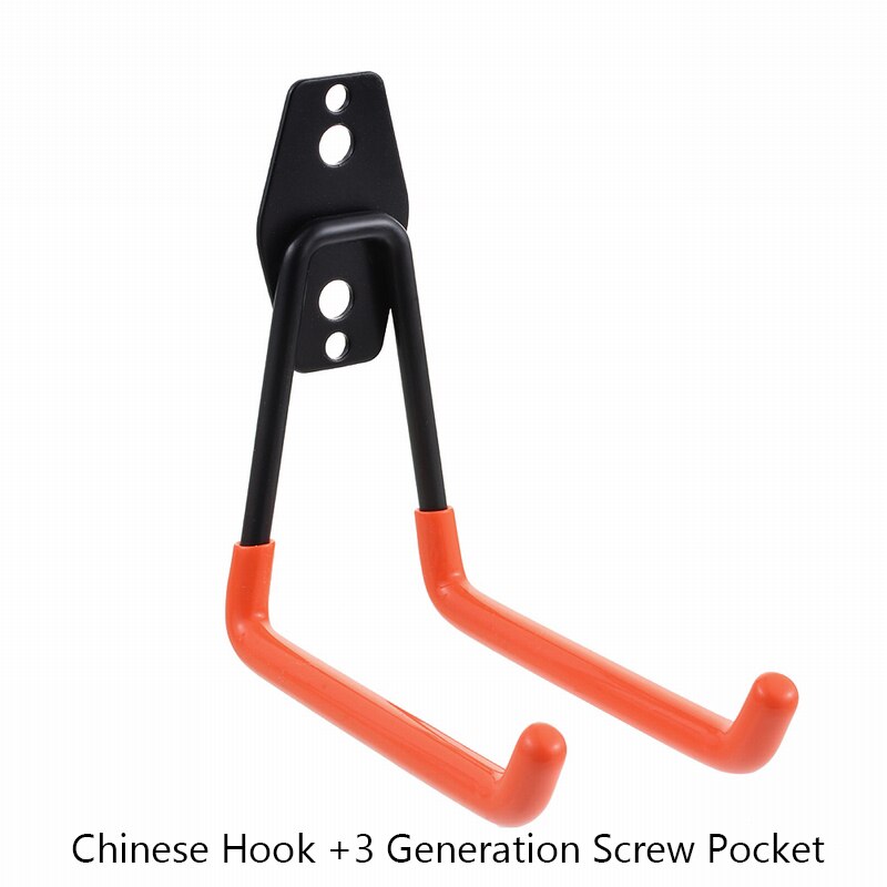 5 Hooks Wall Mounted Storage Racks Orange Warehouse Hook And Screw Installation Heavy Duty for Organizing Power Tools Holder: 135x60x130mm