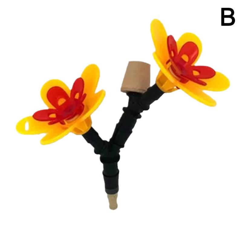 Transformer vos propres bouteilles recyclées en la meilleure mangeoire d'extérieur pour oiseaux colibris, accessoires d'eau de jardin pour oiseaux sauvages O2C4: 2head