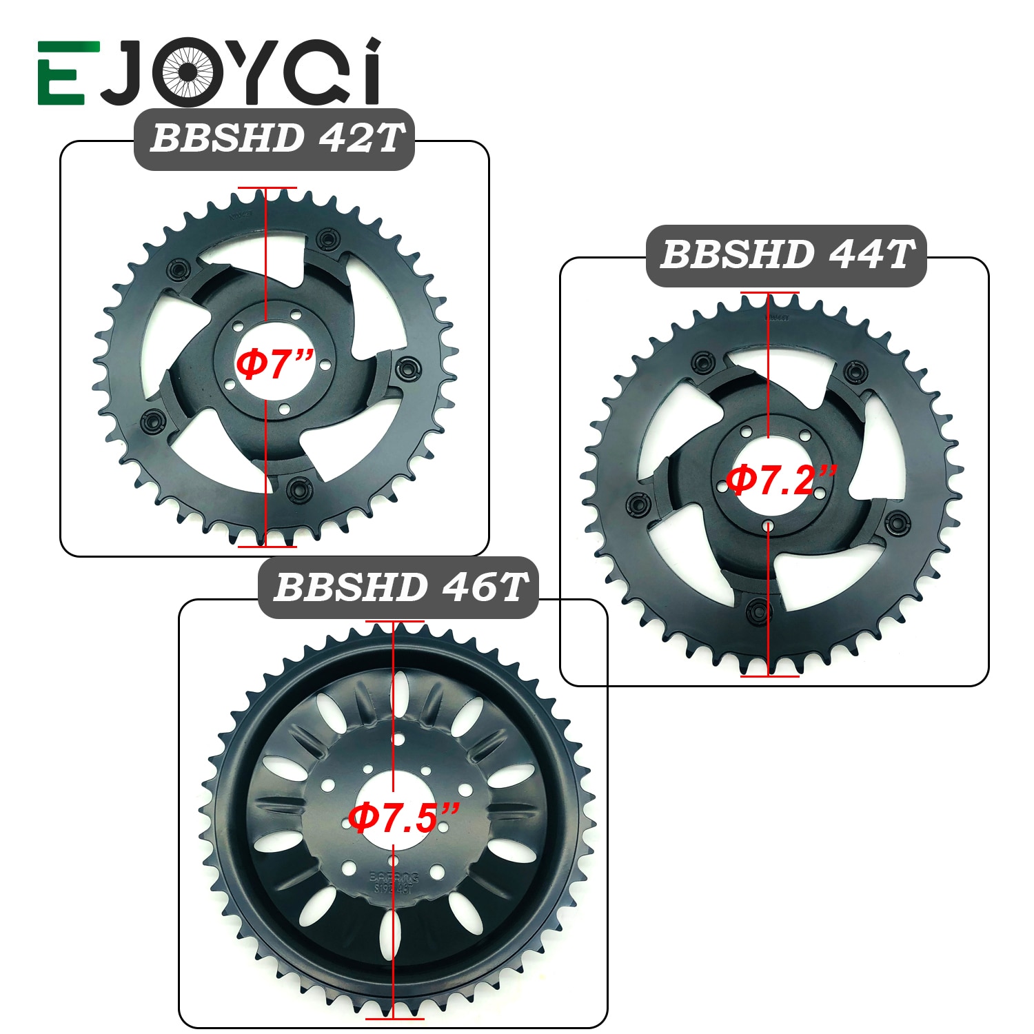 Bafang Kettenblatt BBSHD BBS03 42T 44T 46T Kette Rad Ersatz Kette Schutz Fahrrad Mitte Center Antrieb Motor- Bausatz