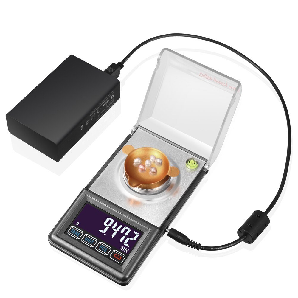 0.001g Precision LCD Electronic Laboratory Weighing Balance Diamond Gold Germ Medicinal Milligram Pocket Digital Jewelry Scale
