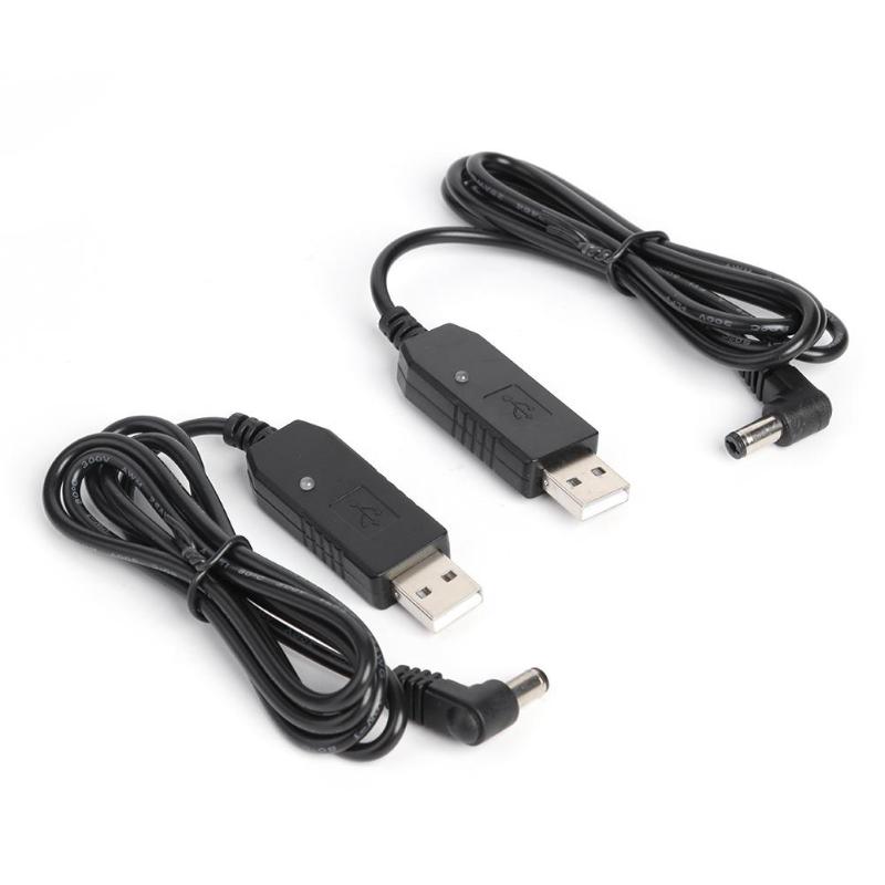 2x USB Opladen Kabels voor BaoFeng UV-5R UV-82 UV-8D Radio Desktop Charger