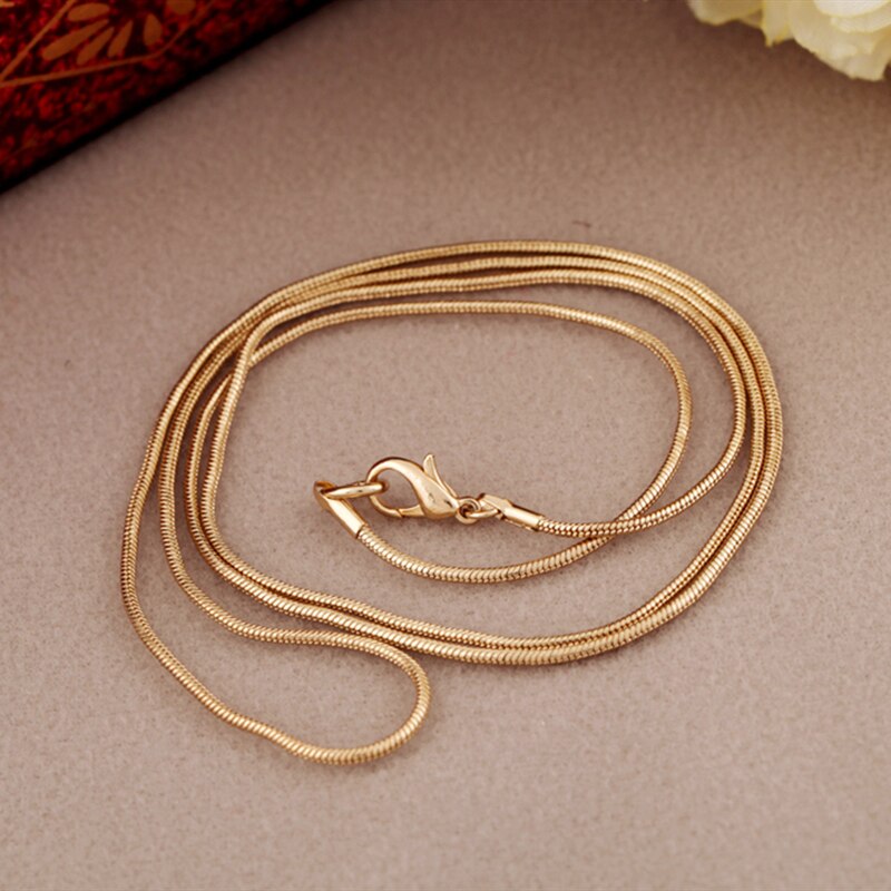 BALANBIU, collar largo clásico minimalista de Color dorado con cadena de serpiente para mujeres, contraídos en , nuevas joyas de al por mayor