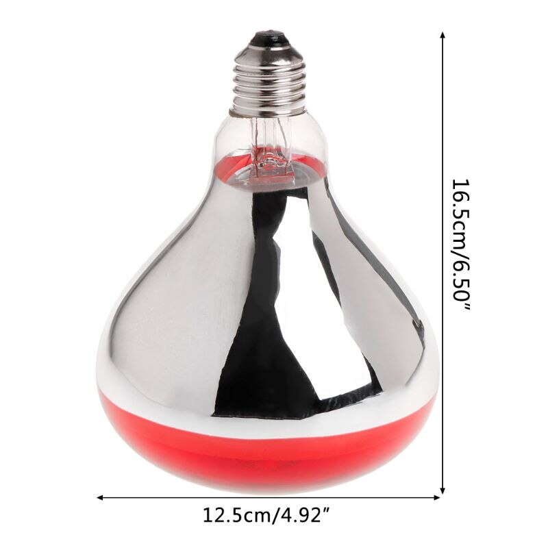 Suministros para reptiles, luz para granja con preservación térmica, lámpara de calor de pollo y cerdo, escotilla LED de rayos infrarrojos, para perros y gatos, 100/150/200/250W
