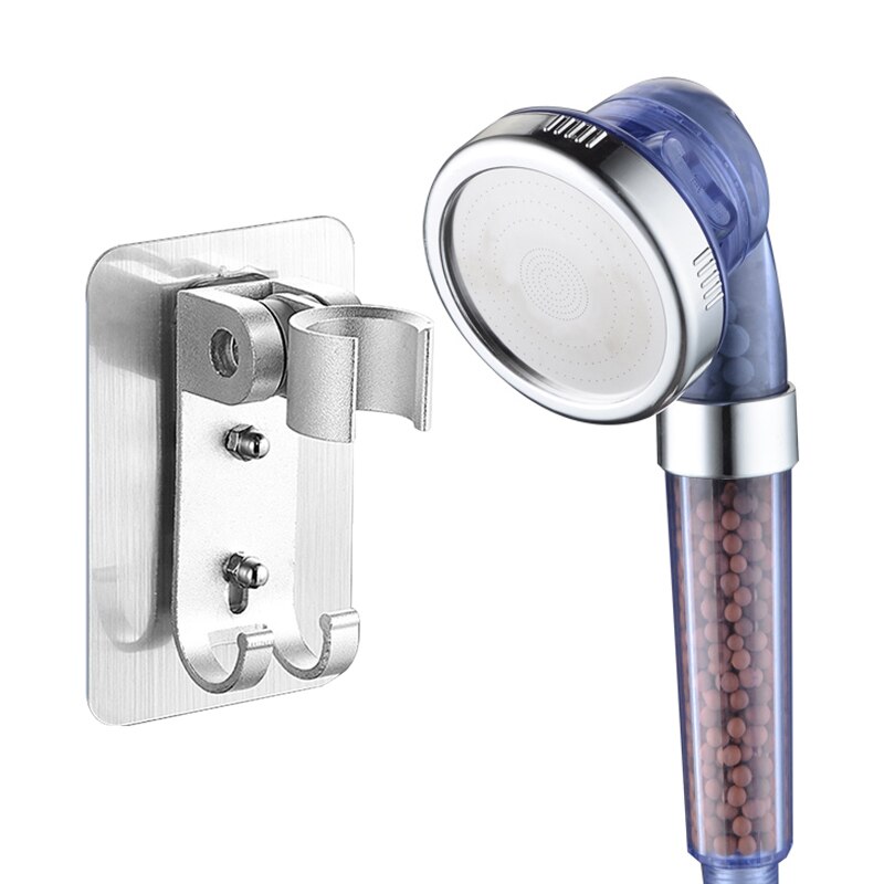 3in1 Schlecht Zubehör Regen Dusche Kopf Druck sparen Wasser Anion Ball Filter Einstellbare Dusche Halterung Mit Schlauch Stehen: 2in1.