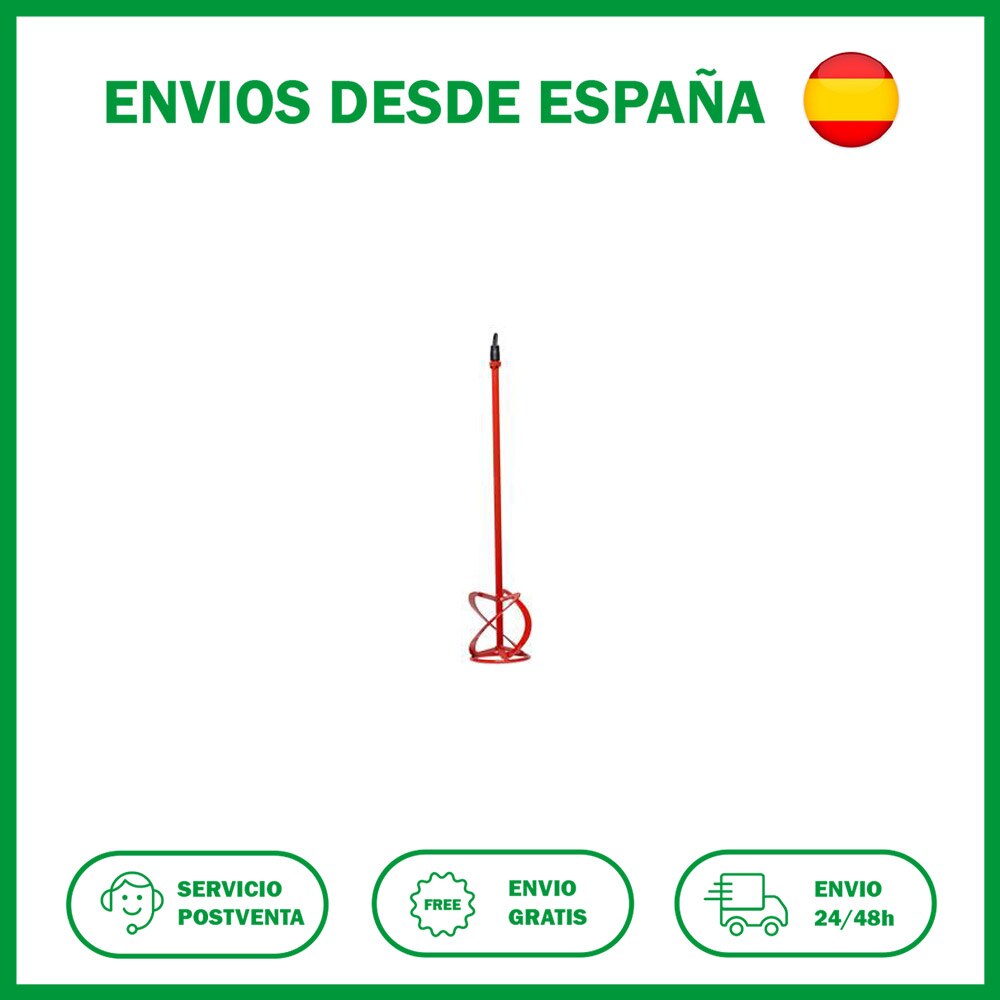 Varilla mezclador mortero cola m-120-r 3h. Pinturas y esmaltes de la Rubi.