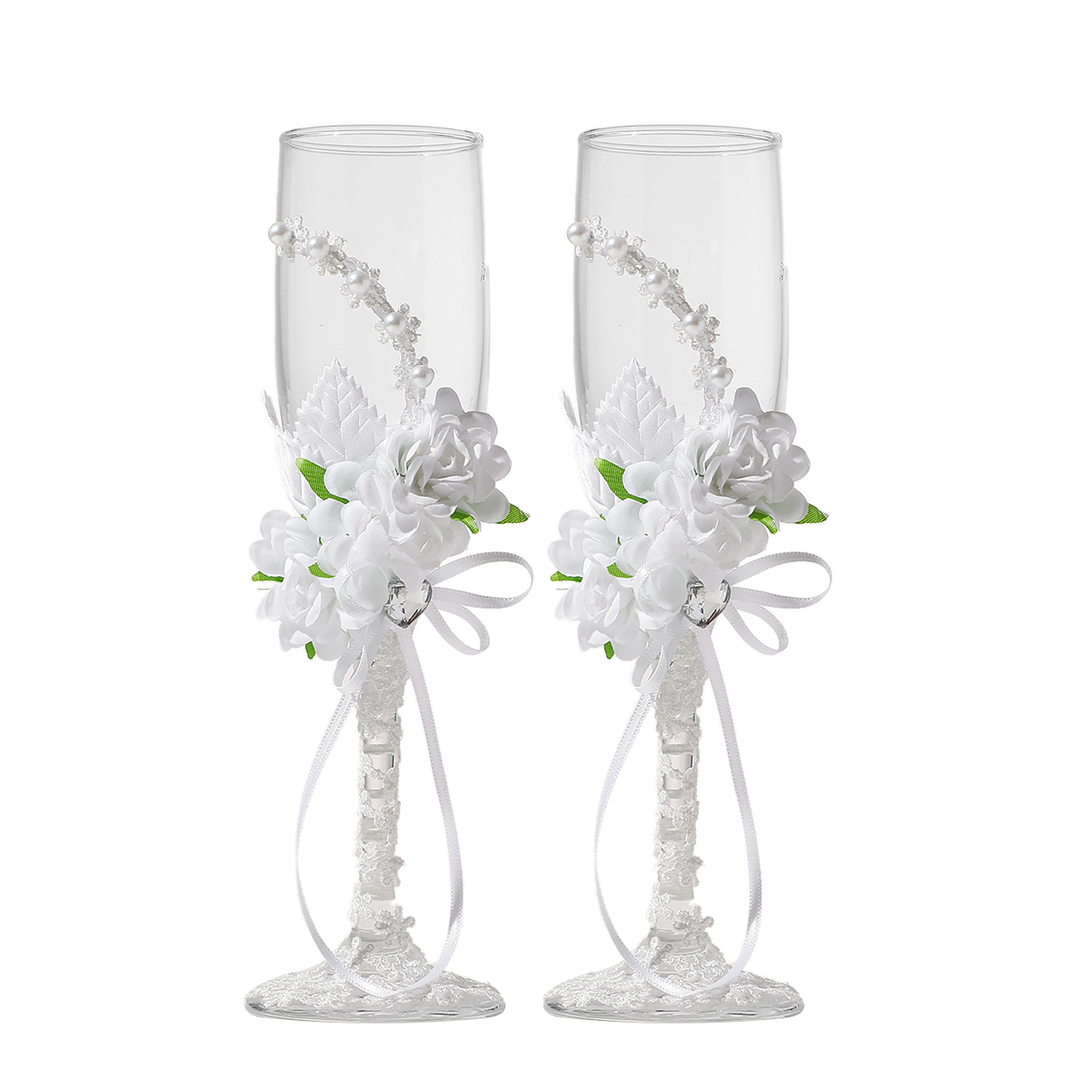 Brudepar glass - Bryllup Skålglass