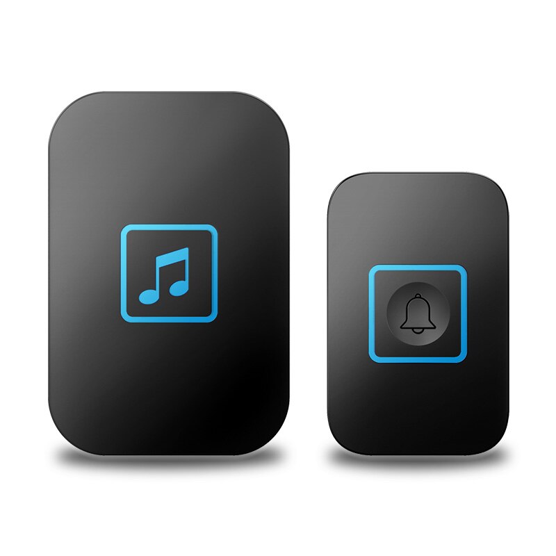 WEMEDA Wireless Doorbell Waterproof Touch Button LED Light Home Smart Cordless Door Ring Bell US EU UK Plug 300M Range 60 Chimes