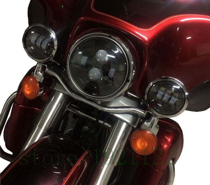 usine 2 pièces 4 "30W Moto Led phare 1260lm Moto antibrouillard 4.5 pouces Led Moto brouillard phares pour Harley