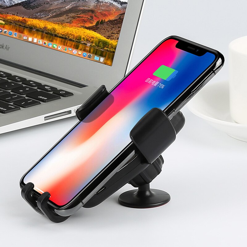 Qi Drahtlose Auto Ladegerät für iPhone 11 Pro XS Max XR X 8 7 Schwerkraft Telefon Halter 10W Schnelle auto Drahtlose Ladegerät für Samsung S10 S9