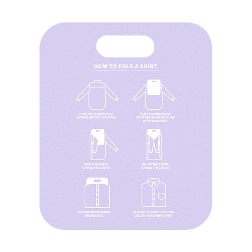 Huishouden Kleding Vouwen Board T-shirts Jurk Map Fast Te Vouwen Kleding Vouwen Boards Kledingstuk Board Thuis Essentials: Purple