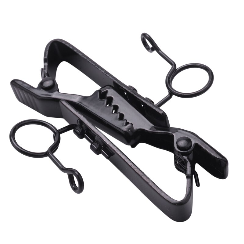 5 stück mini-ringe, mikrofonclips 7.5 mm krawattenclips, kragenclips, praktisch (schwarz)