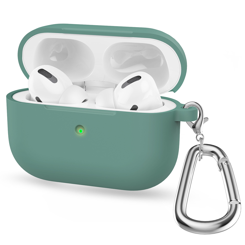 Funda de silicona para Airpods Pro, funda inalámbrica Bluetooth para Apple Airpods pro, funda para auriculares para Air Pods Pro 1st Fundas: Dim gris