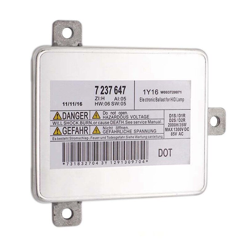 7237647 w003 t 20071 xenon skjult frontlys ballast for-bmw 228i 328i 528i 535i 550i 740i 750i 760li m3 m5 x1 z4 og mer