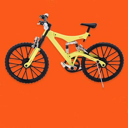 23Cm Diy Monteren Legering Model Simulatie Fiets Accessoires Mini Simulatie Fiets Mountainbike Speelgoed Fiets Model: 4