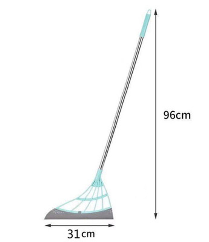 Magic Wiper Broom Wipe Squeeze Silicone Mop for Wash Floor Clean Tools Windows Scraper Pet Hair Non-Stick Sweeping Kitchen Tool: green