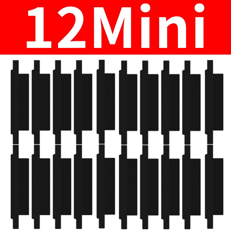 10 sztuk naklejki izolacyjne baterii ochrony rury owijania izolacji naklejki dla iPhone X XS XSM XR 11 12 13 Pro Max mini: 12mini