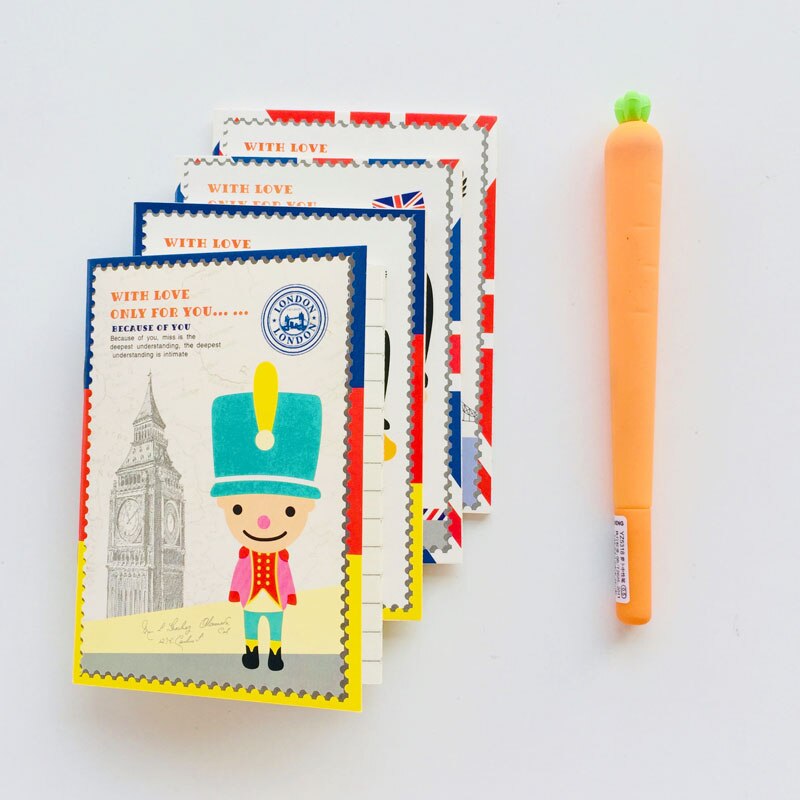 2PC 20 Sheets London Soldier Small Lined Notebook School Office Supply Student Stationery Notepad
