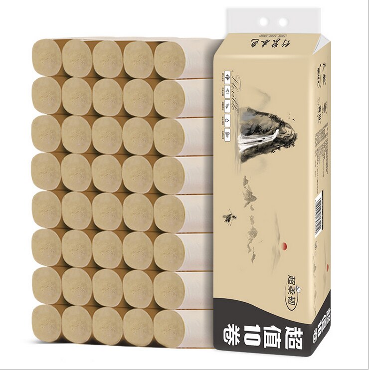 10Rollen Toilettenpapier WC Rollen Klopapier hogar tejido 4-lagig Haushalt: 10Rolls