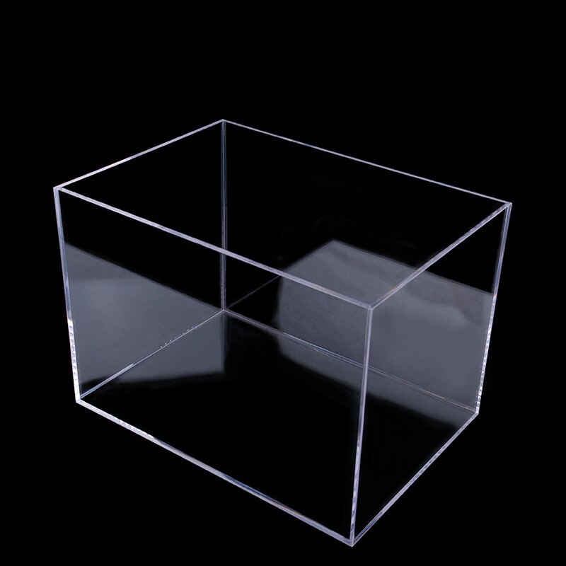 Acrylic Transparent Fish Tank Shatterproof Desktop Small Rectangular Aquatic Plants Tank Reptiles Tank Aquarium Accessories