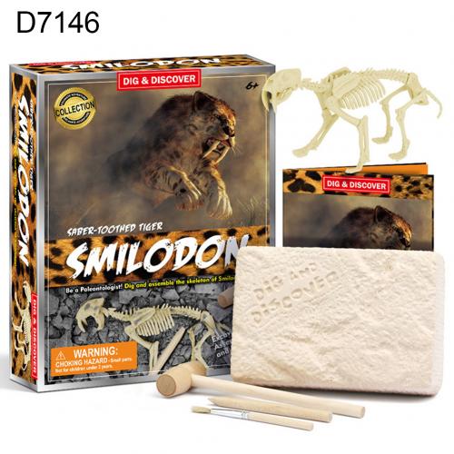 Kids Diy Vergadering Dinosaurus Skelet Opgraving Graven Kit Archeologische Speelgoed: D7146