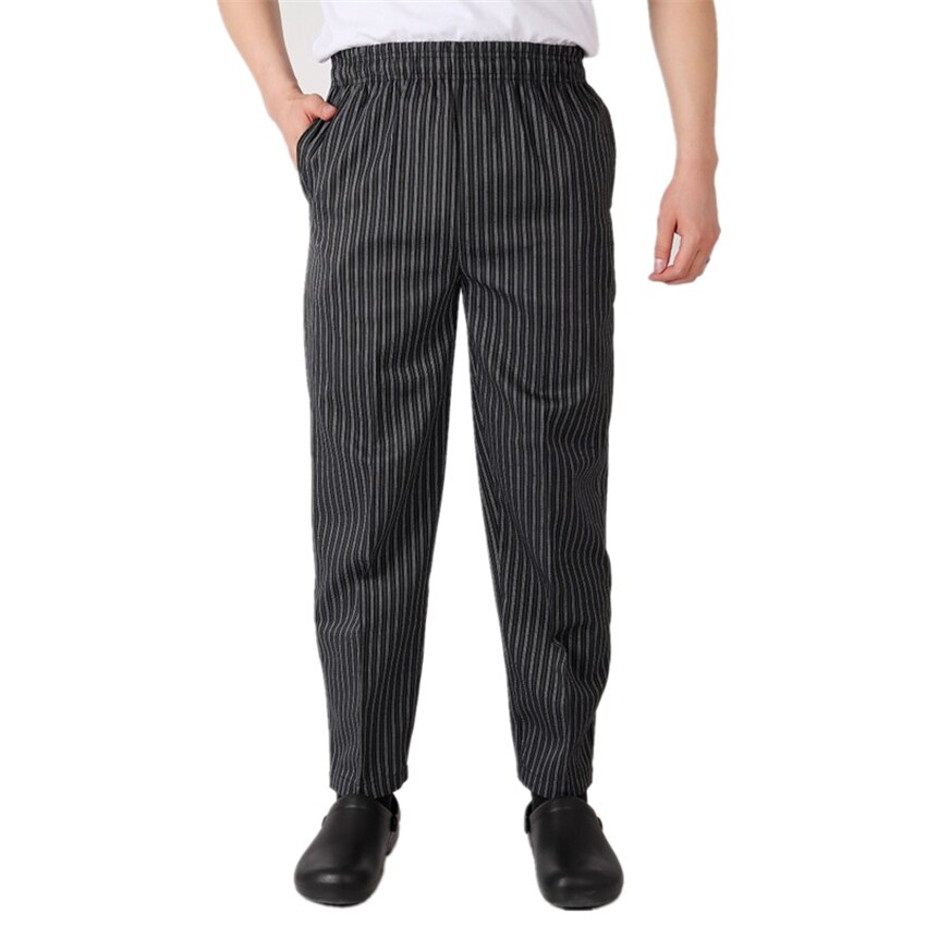 Männer Küchenchef Uniform verlieren Küche Schlauch Streifen Plaid Restaurant Lange Spitze Hosen für Herren Koch Gastronomie Kochen BöHöhle