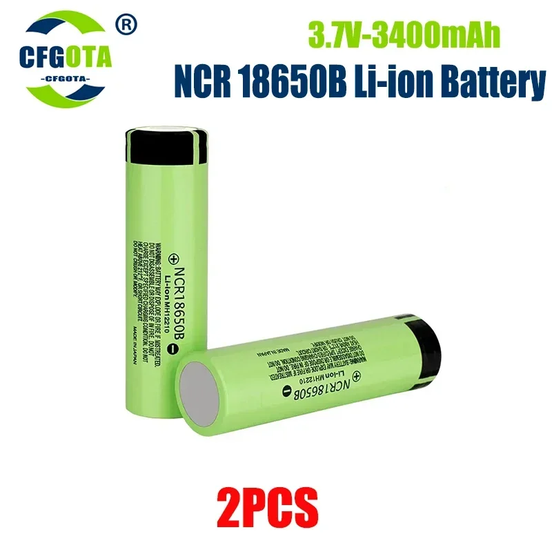 18650 Battery Fast 2023NewBestselling 34B Li-ion 3.7V 3400MAH+Charger Rechargeable Battery Suitable Screwdriver Battery: SKY BLUE
