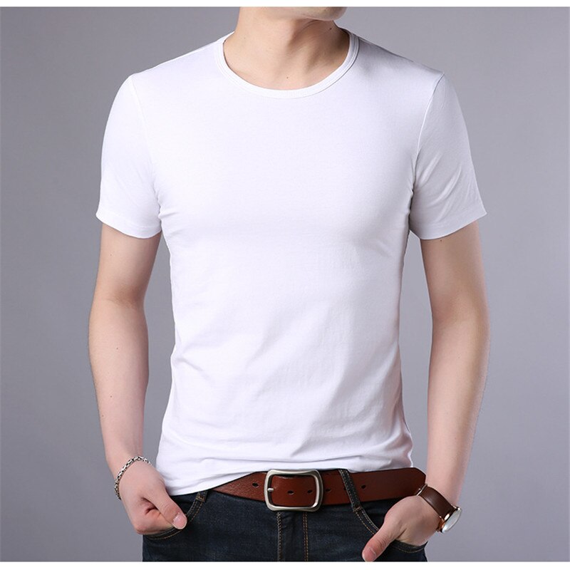 Short-sleeved t-shirt men's summer 3 trend Korean version of the cotton spring men's round neck half-sleeved clothes