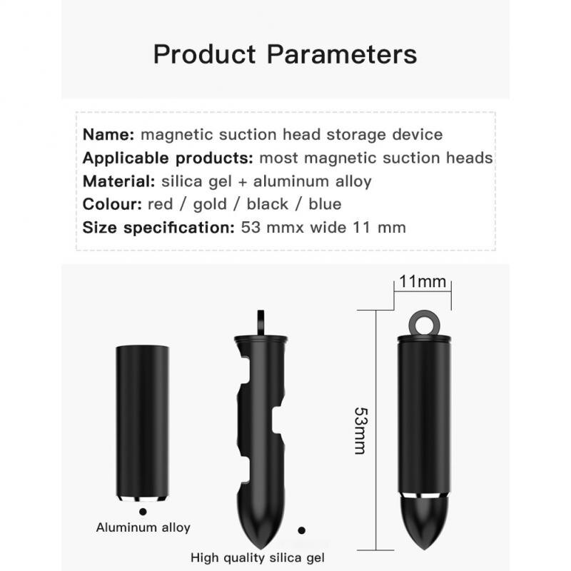 Tragbare Magnetische Kabel Stecker Stecker Lagerung Kasten Typ C Mikro USB Magnet Draht Spitze Stecker Organizer Magnetische Daten Kopf Empfänger