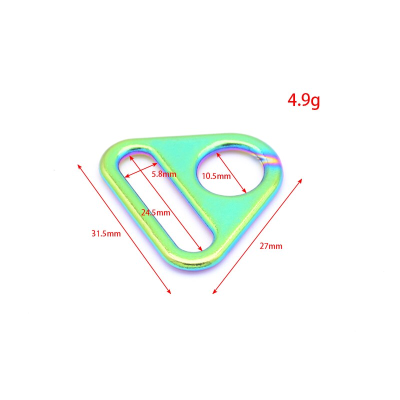 4 pçs 1 polegada de metal cinta âncoras triângulo fivela para bolsa saco suprimentos diy artesanato acessórios de ferragem