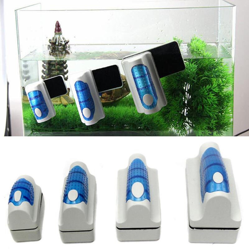Magnetic Aquarium Tank Cleaner Magnetic Brush Aquarium Tank Fish Tools Floating Glass Algae Cleaning Scraper