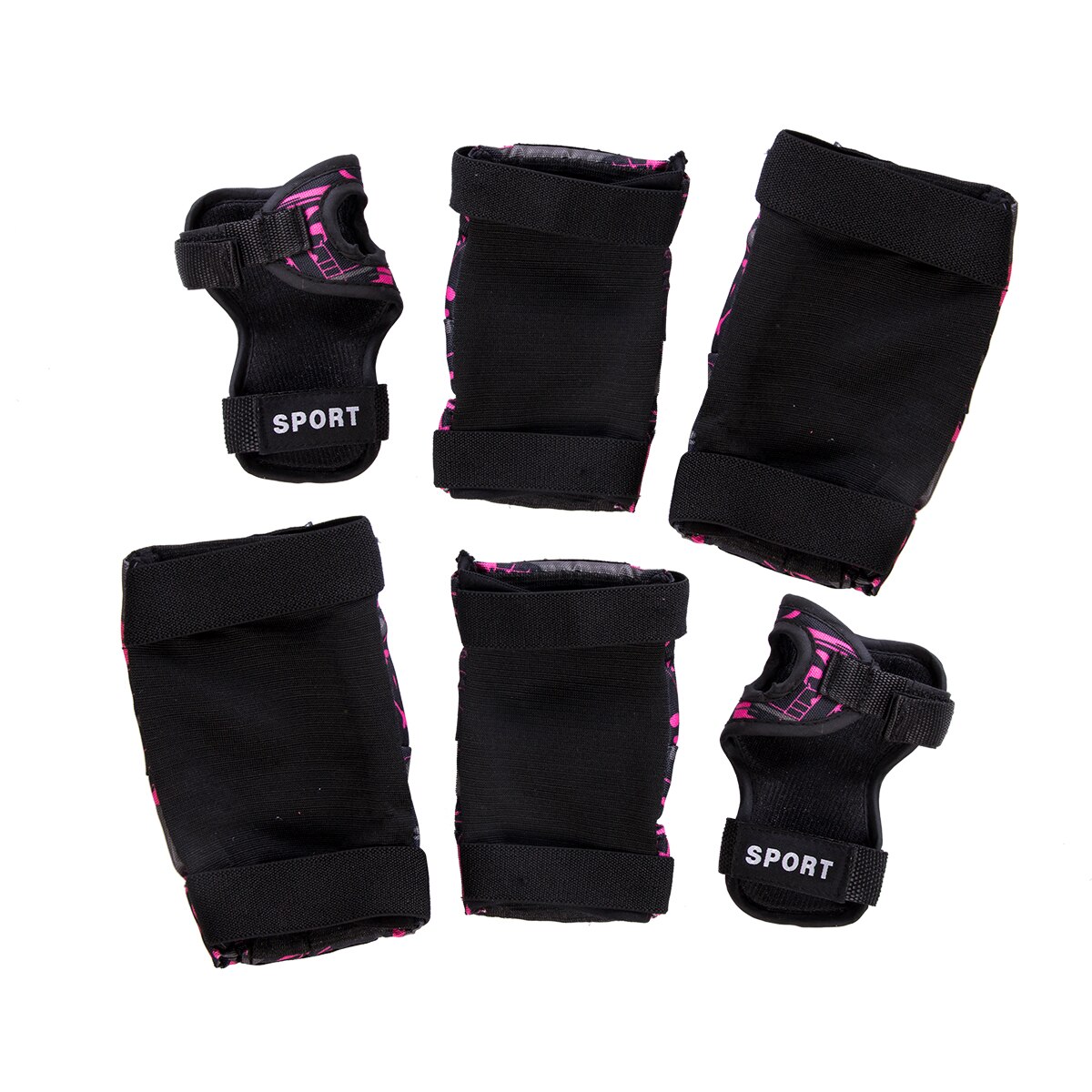 6 unids/set para niños, equipo protector de rodilla para deportes al aire libre, coderas, protectores de muñeca para montar, protección de seguridad para patinaje sobre ruedas