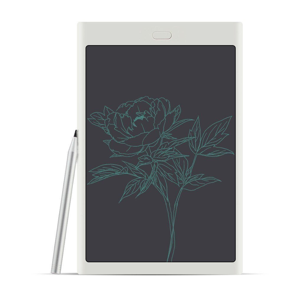 Tablet com caneta para assinatura de desenho digital, 8in, desenho, tablet, carregamento sem fio, 8000ma, mesa lcd inteligente para celular: Branco