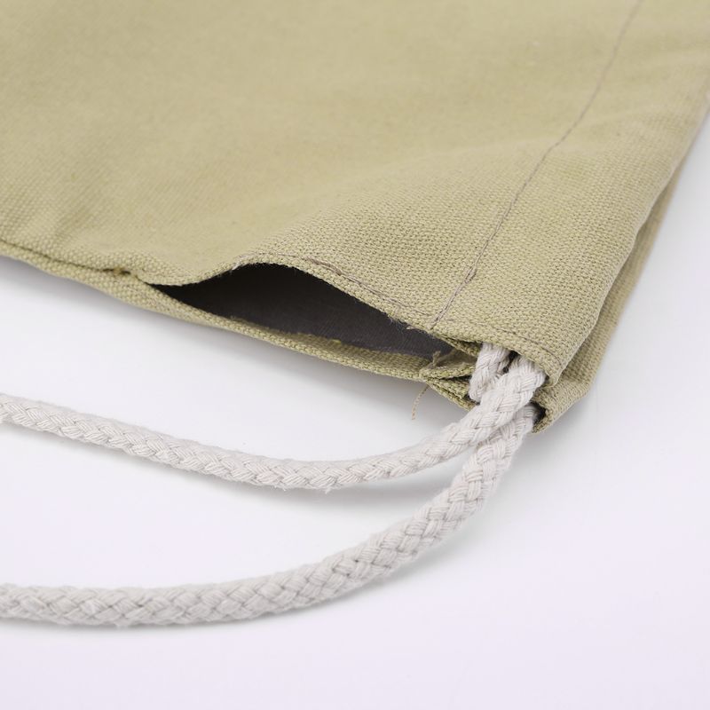 School Gym Drawstring Bag Cinch Sack Canvas Storage Pack Rucksack Backpack Pouch