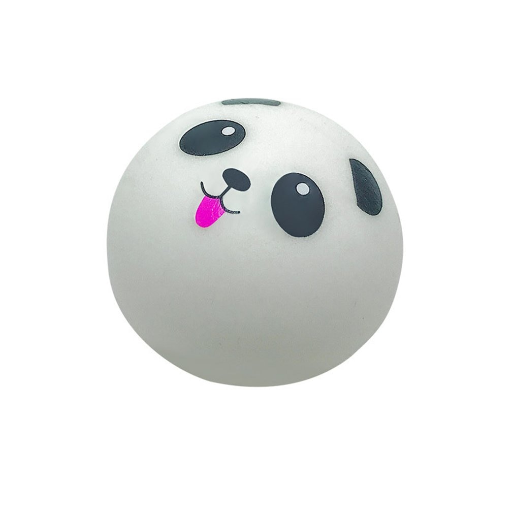 LLavero de Panda blando para niños, bola antiestrés de descompresión de elevación lenta, 4/7/10CM, llaveros de PU, juguetes para niños, de navidad