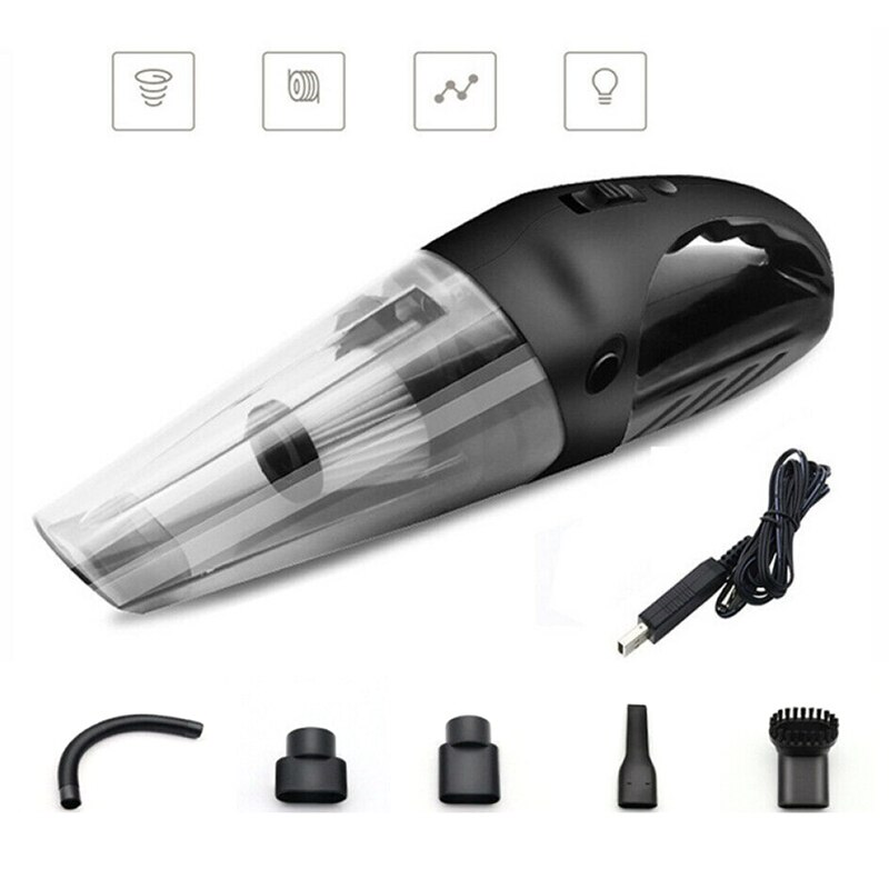Car Portable Wet & Dry Vacuum Cleaner Cordless Handheld Home Auto Pet Hair 120W