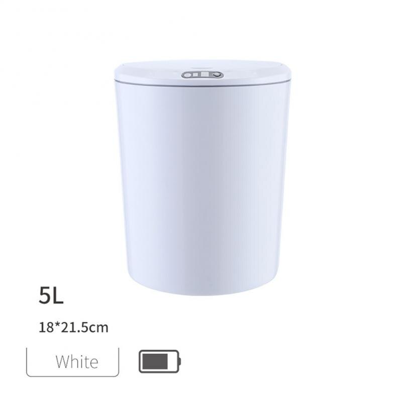 3/5L Mini Auto Desktop Vuilnisbak Prullenbak Keuken Badkamer Prullenbak Automatische Sensor Afvalbak Smart Kleine Prullenbak thuis: 07rechargeable