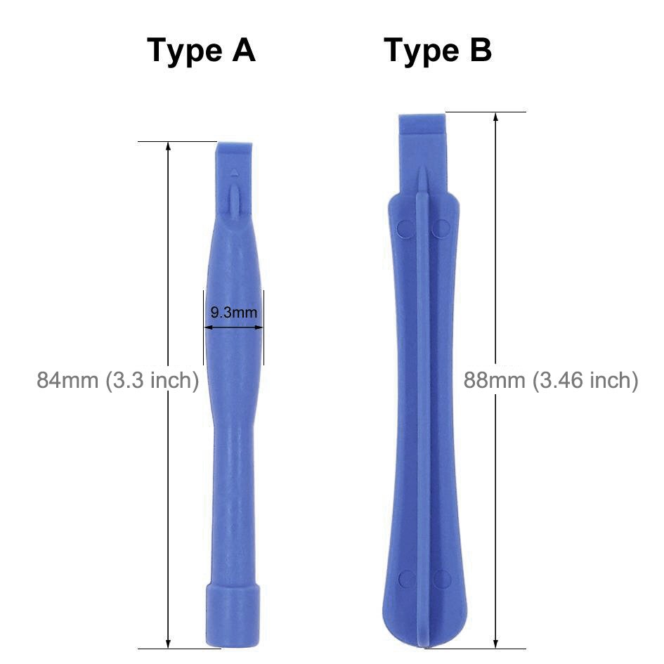 Kits de réparation 10 en 1 (4 x tournevis + 2 x tiges de démontage + 1 x mandrin + 2 x Triangle sur tranches épaisses + goupille d'éjection)