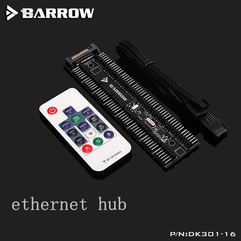 Barrow BF03-PR/BF04-PR LRC2.0(5v 3pin) PWM Fans Water Cooling Radiator Fans, Hydraulic Bearings , Adjustable Ring Lighting: DK301-16