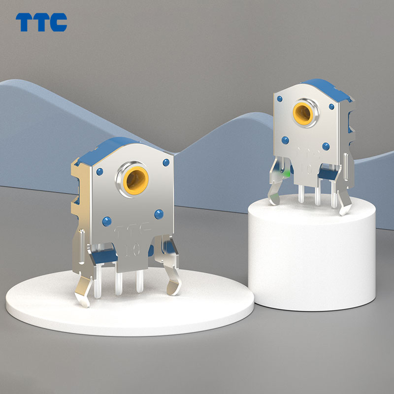 TTC 7/8/9/10/11/12/13/14/15/16mm Rotary Mouse Scroll Gold Wheel Encoder With 1.74mm Hole Mark,20-40g For PC Mouse Dustproof