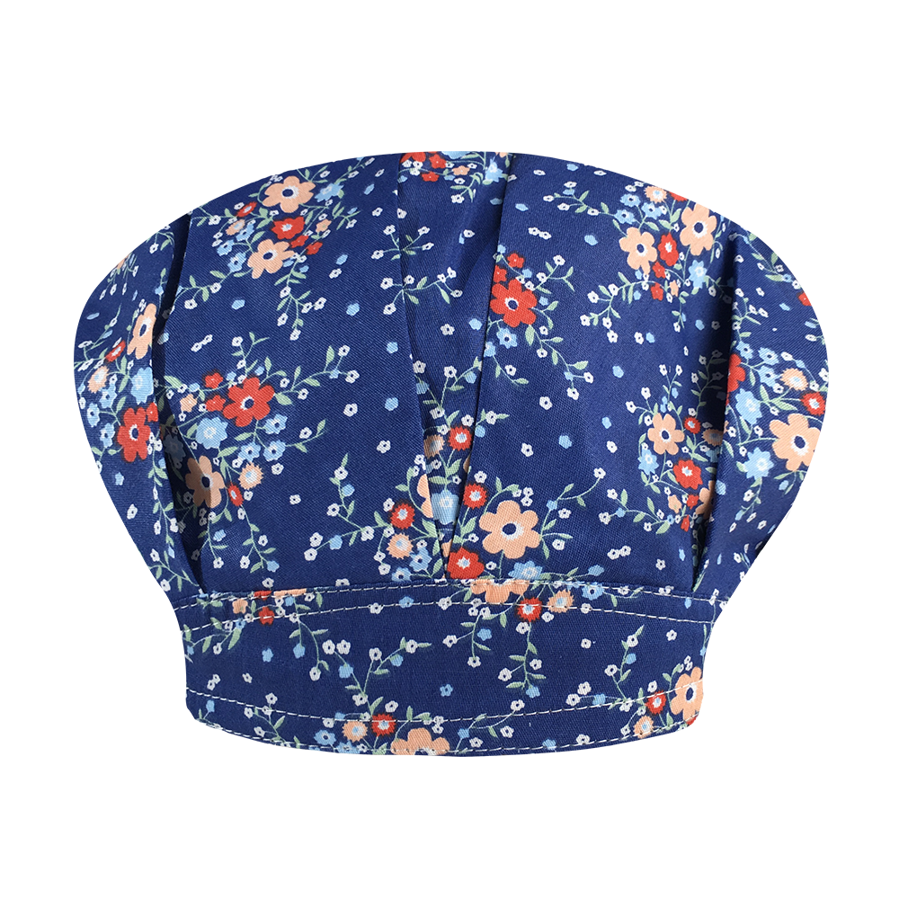 Dyr tegneserie blomsterprint elastisk scrubs hatte dyrebutik laboratorium spa arbejde hat skønhedssalon scrubs fluffy cap: Foto 32093