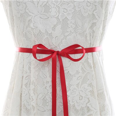 Diamond Gold Steentjes Wedding Riem Handgemaakte Crystal Sash Dunne Bruids Riem Voor Trouwjurk J179G: wine red