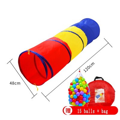 Kids Toys Crawling Tunnel Children Outdoor Indoor Toy Tube Baby Play Crawling Games Boys Girls Best Birthday: Blue