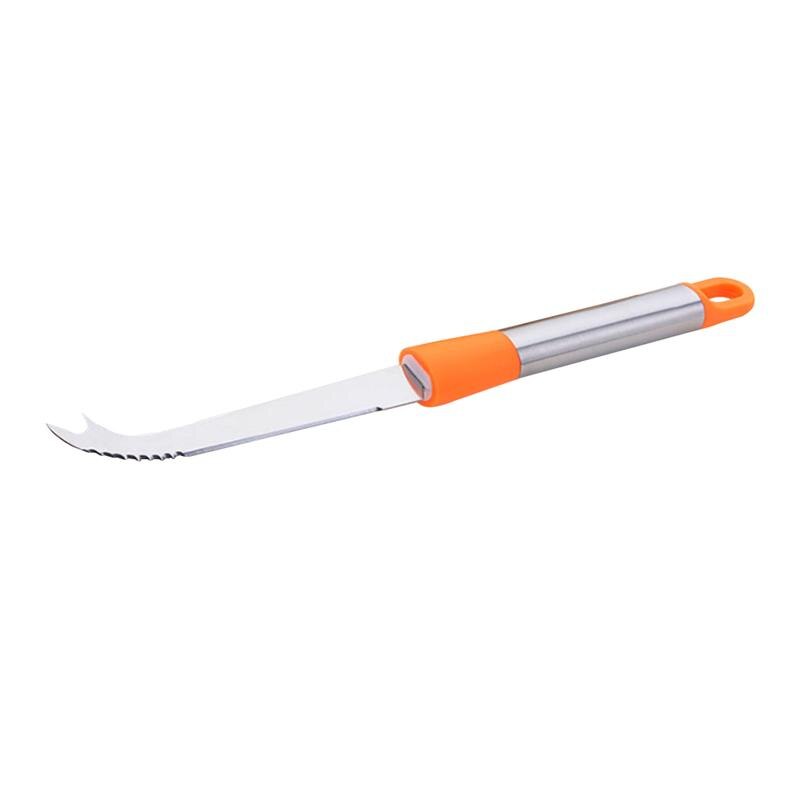 1pc osteskæreskræller kablet ost smørskærer rustfrit stål ostekniv madlavning bageværktøj køkkentilbehør: Orange