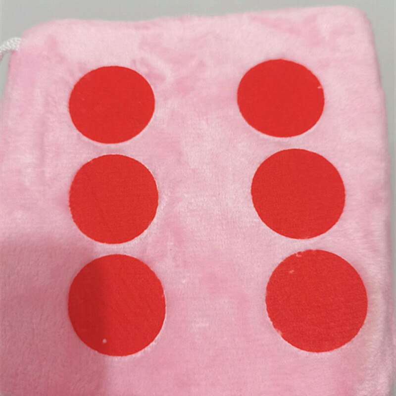 1 pces/grande brinquedo de pelúcia dados comprimento lateral 12cm ponto dados três cores estão disponíveis adereços para jogos de educação precoce
