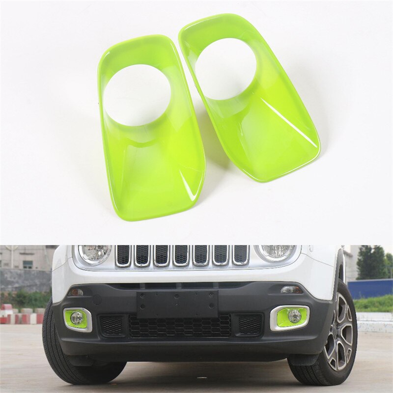 Yaquicka auto exterieur mistlamp voor lamp afdekkap trim frame styling mallen voor jeep renegade abs: Groente