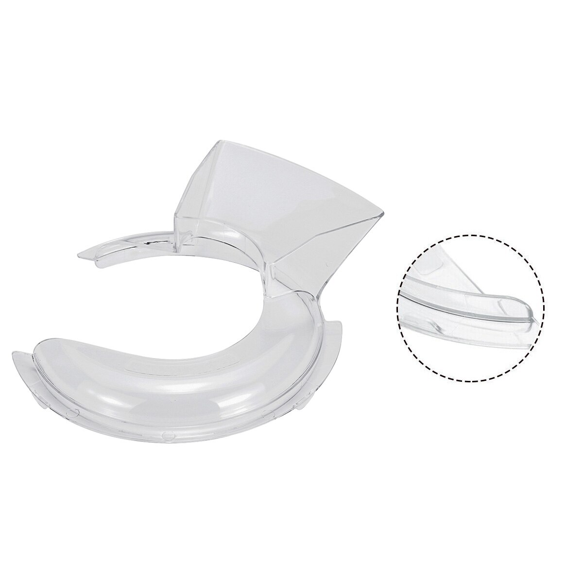 KitchenAid – bol verseur de pièces de tête d'inclinaison, protection contre les éclaboussures pour mélangeurs sur socle 4.5/5QT KSM500PS KSM450, robuste Anti-éclaboussures
