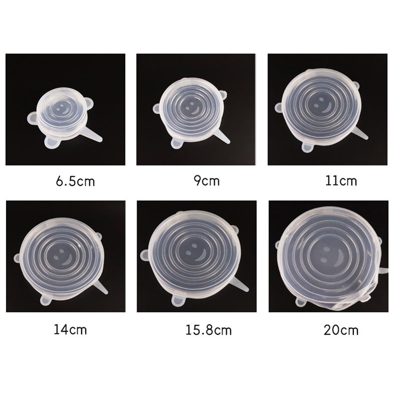 12 stuks elastische siliconen deksels voor kommen, herbruikbare koelkastbekers voor salades, potdeksels voor keukenaccessoires