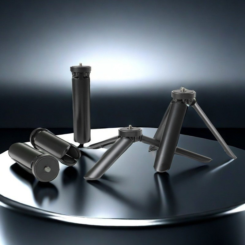 Aluminum Alloy Mini Tripod 1/4 Screw Mount Projector Stand Fill light Camera phone Holder Stabilizer Desktop Portable Tripod