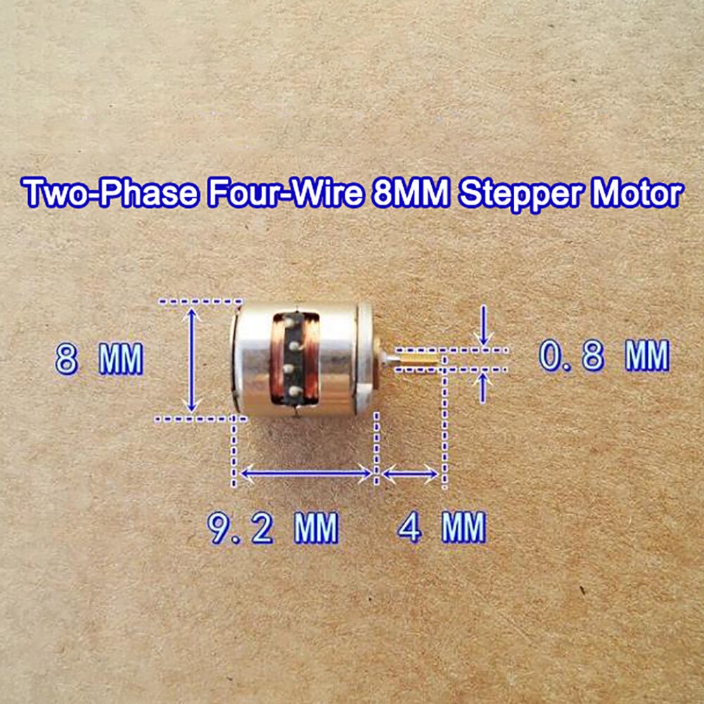 2 Phase 4 Draht Schrittmotor Durchmesser 8mm Höer 8,5mm Kleine treten Motor- Mit Zahnrad
