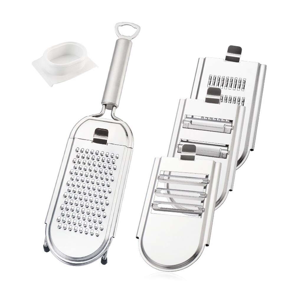 Handmatig draagbare groentesnijder keuken roestvrij staal fruit groente rasp kaas zester keuken fruit groenten gadget: Default Title